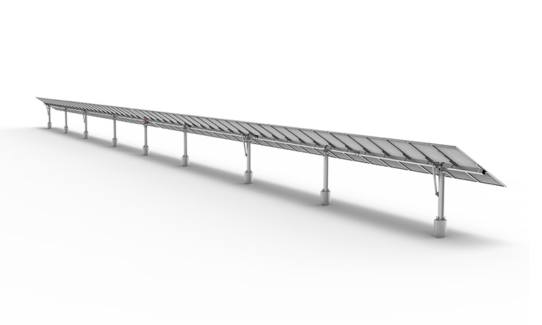 Flat single-axis tracker 1P/2P
