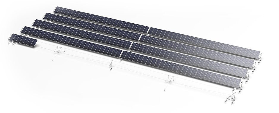 Flexible PV mounting system