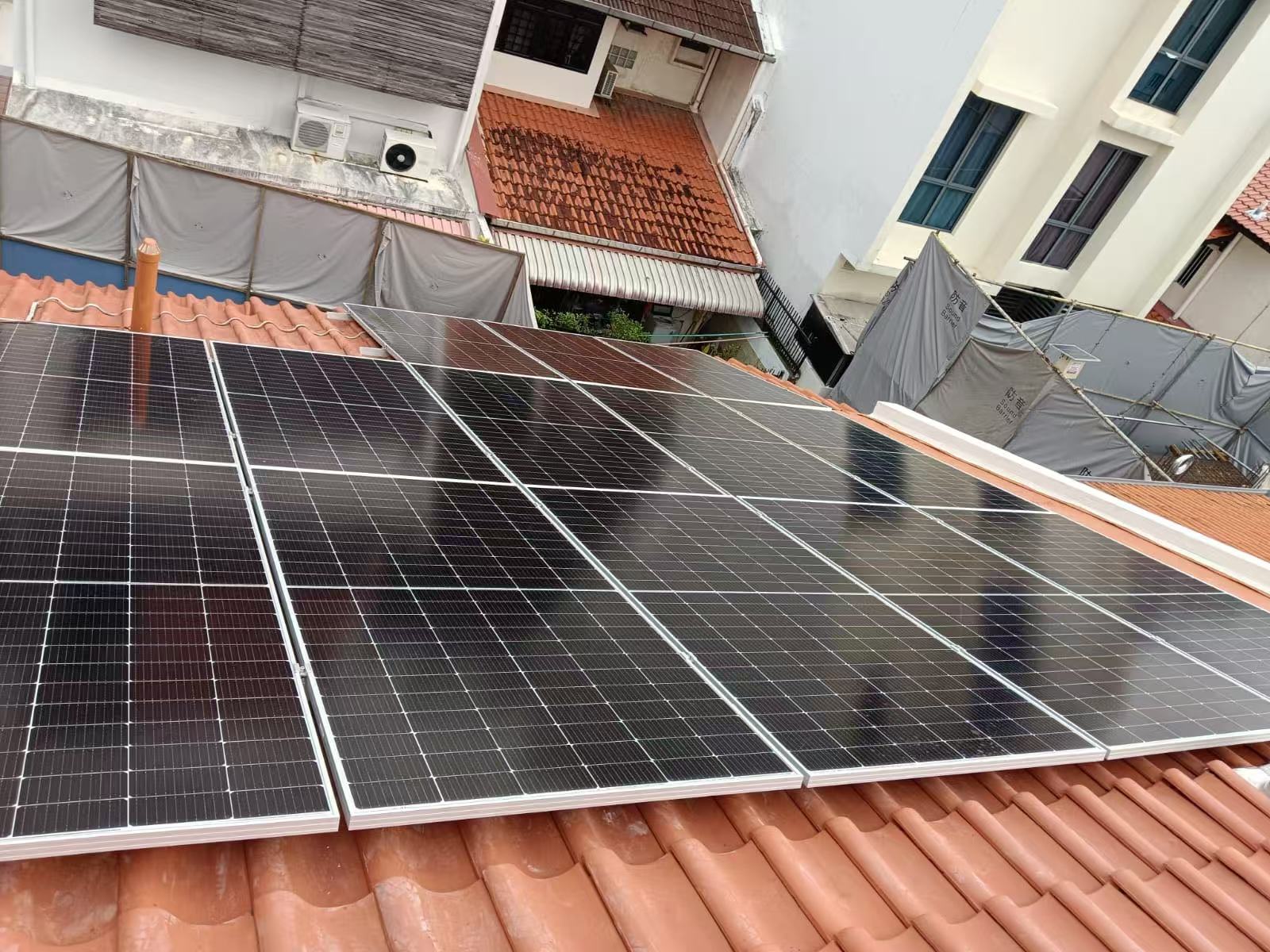 ECO-R roof system on tile roof